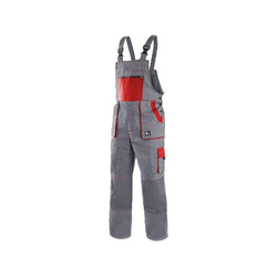 Canis Radne pantalone na tregere luxy robin sivo-crvene vel.60 ( 55207 )