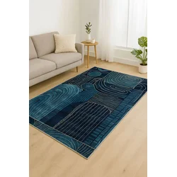 Conceptum Hypnose Tepih BSR-13, Pravougaoni, 120 x 180 cm, Petrolej