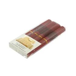 Set of 4 placemats (plate holders), 45 x 30 cm, Burgundy