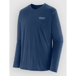 Patagonia Cap Cool Merino Blend Graphic Base Layer Top clement blue