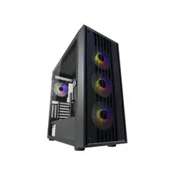 LC-Power kućište za ge?merski računar 810BE-ATX, ATX, Micro ATX, MiniITX, 4x120mm ARGB ventilatora, kaljeno staklo, crno