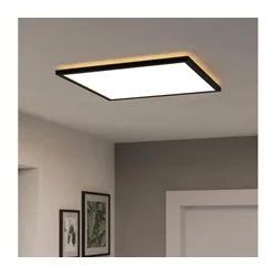 Eglo 901444- LED kupatilsko plafonsko svetlo ROVITO 17W/230V 50x50 cm IP44 crna