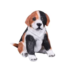 Pes Beagle sedi poliresin 15x21x23cm