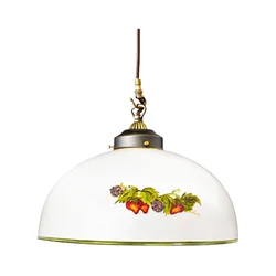 Kolarz 731.30.121 - Luster na sajli NONNA 1xE27/75W/230V prečnik 20 cm vino/jagoda
