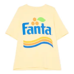 Cropp - Predimenzionirana majica s printom Fanta - Krem