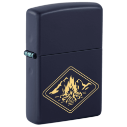 Zippo 46174 vžigalnik Campfire, Navy Matte