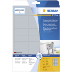 Herma Rating Plate Labels 4222 25 Sheets 675 pcs. 63,5x29,6