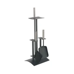Set alata za kamin, 4 komada, antracit