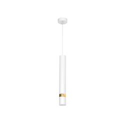 Luster na sajli JOKER 1xGU10/25W/230V bela/zlatna