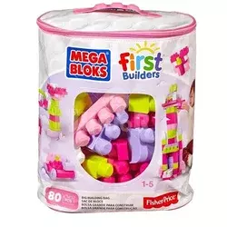 Mega Bloks MB Set Kockica 80 KOM Roze