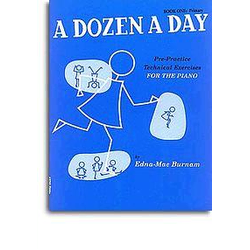 BURNAM:A DOZEN A DAY 1 piano NOTE ZA klaviature