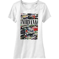 Nirvana Cassettes White M Ženske Majica