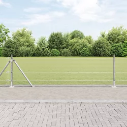 Zavareno žičano ogradno mreža s betonskom podlogom 100 x 0,5 m