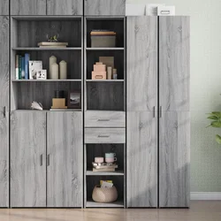 Visoka komoda boja hrasta 40x42,5x185 cm od konstruiranog drva