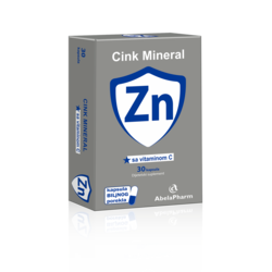 Cink Mineral® Zn sa vitaminom C, 30 kapsula