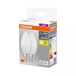 Komplet 2x LED sijalice B38, E14, 4,9 W, 230 V, 3000 K - Osram