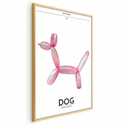 shumee Poster - Holo-Dog - Barvit pes v retro slogu