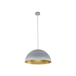 Luster na sajli SFERA 1xE27/60W/230V prečnik 35 cm siva/zlatna