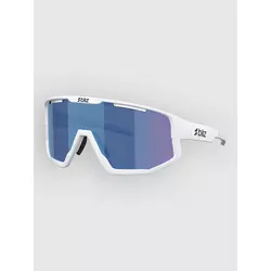 BLIZ Active Eyewear Fusion Matte White Sunglasses smoke w blue multi