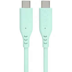 PremiumCord Silicone USB-C 60W 480Mbps Turquoise 1,5 m USB kabel