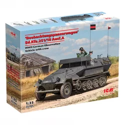 Model Kit Military - Sd.Kfz.251/18 Ausf.A WWII German Observation Vehicle 1:35