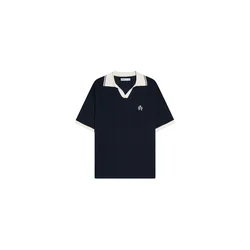 Bershka Majica  slonovina / mornarska
