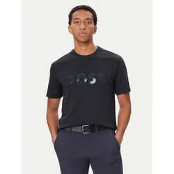 BOSS Majica Mirror Iconic 50547940 Mornarsko modra Relaxed Fit