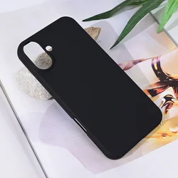 Maska za mobilni telefon iPhone 16 Plus TERACELL SOFT VELVET, Crna