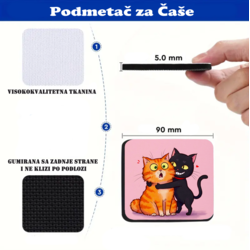 Podmetač za čaše Ti si moj (1 kom)