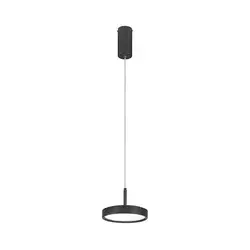 Ondaluce - LED luster na sajli NINA LED/20W/230V O 19 cm crna