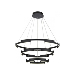 Redo 01-3182 - LED prigušiva luster na sajli CASTLE LED/80W/230V crna