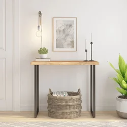 Stolna ploča 90x40x3,8 cm pravokutna bagremovo drvo živi rub