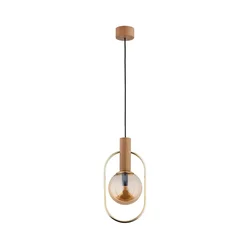 Luster na sajli MUFI 1xE14/10W/230V zlatna/bež