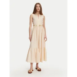TWINSET Vsakodnevna obleka 251TT2101 Bež Regular Fit