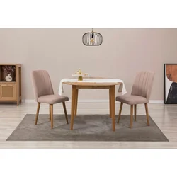 HANAH HOME Trpezarijski sto i stolice Vina 0900 - Atlantic Pine Stone