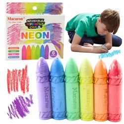 Neonske barvne kredne table za pločnike, set 6