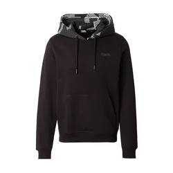Karl Lagerfeld Majica ecru/temno zelena/črna