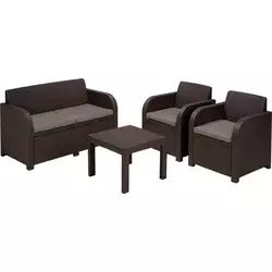 KETER Georgia Baštenski set, 4 dela, Braon