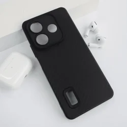 Maska za telefon Carbon fiber za Xiaomi Redmi Note 14 4G, EU, Crna