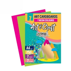 S-Cool Set kartona Art&Craft SC1806, A4, 250g, 7 boja