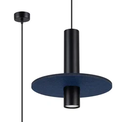 Sollux SL.1884 - Luster na sajli PELTA 1xGU10/10W/230V crna/plava