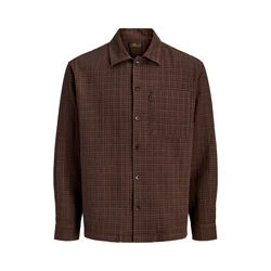 JACK & JONES Srajca Blucaleb rjava/čokolada