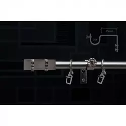 Teleskopska garnišna Sense Home Kocka - Bela - 120 cm - 210 cm