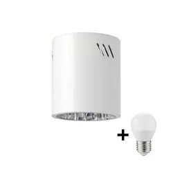 LED spot svetiljka GEORGE 1xE27/6W/230V, prečnik 11 cm, bela