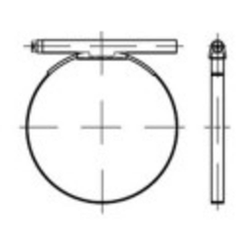 TOOLCRAFT TOOLCRAFT cijevne obujmice DIN 3017 9 mm čelik, pocinčani 100 komada