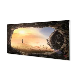 tulup.si Steklena slika Cross 140x70 cm 2 obešalnika