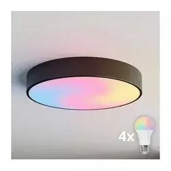Brilagi - LED RGBW prigušiva plafonska svetiljka CLARE 4xE27/9W/230V Wi-Fi crna