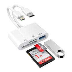 Adapter Lightning, Type-C na SD card citac