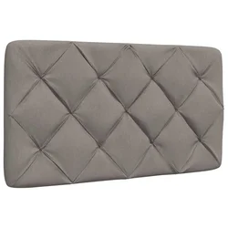 vidaXL Blazina za vzglavje taupe 90 cm blago