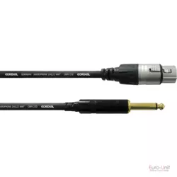 Cordial CCM 5 FP mikrofon kabel, črn, 5m